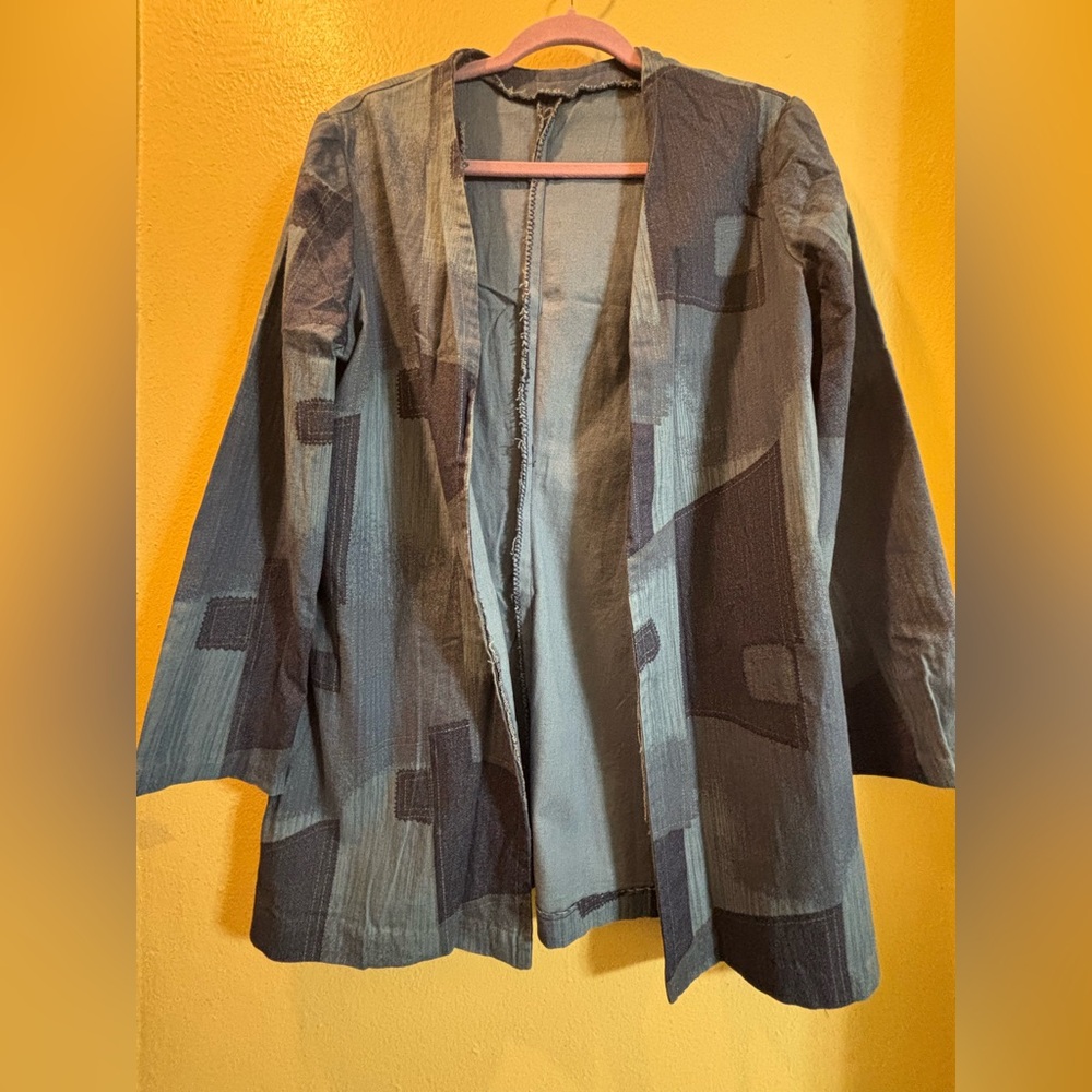 Denim Patchwork Jacket - image 2